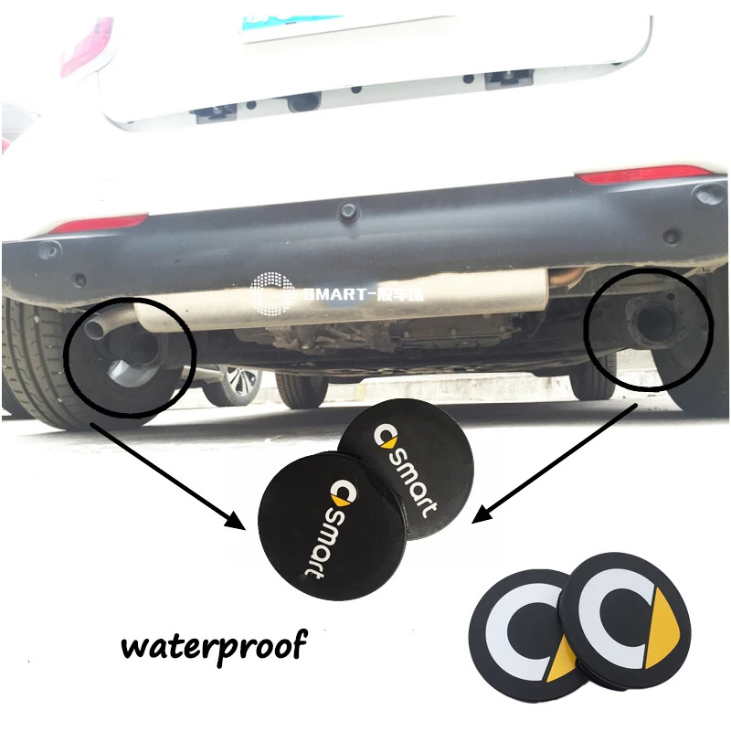 2 шт. задняя Водонепроницаемая противокоррозийная наконечник выхлопной трубы