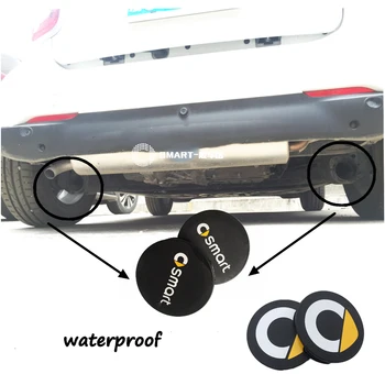 

2pcs Rear Waterproof Anit Rust Tail Pipe Exhaust Tip Cover Protector Car Styling Accessories for Smart 451 453 Fortwo Forfour