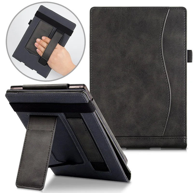 Stand Case para o Bolso do Aqua Toque Lux Basic E-book Premium Capa de Couro pu para Livro de Bolso 626 641 625 com Alça - Imagem 3