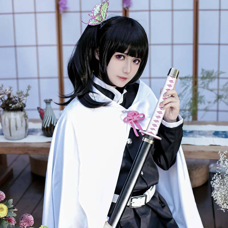 Аниме Demon Slayer Kimetsu no Yaiba Tsuyuri Kanawo Косплей Костюм боевой костюм командная форма