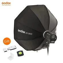 AD-S60S Godox ADS60S stile ombrello 60cm piega rapida SoftBox argento con griglia supporto Godox per AD400Pro, AD300Pro, LED ML60
