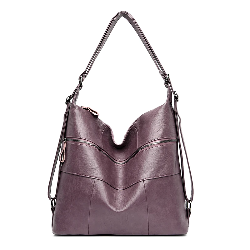 YASICAIDI модная Лоскутная сумка из искусственной кожи на плечо женская кожаная повседневная сумка-тоут Роскошная Брендовая женская Сумка bolso bandolera mujer - Цвет: Purple