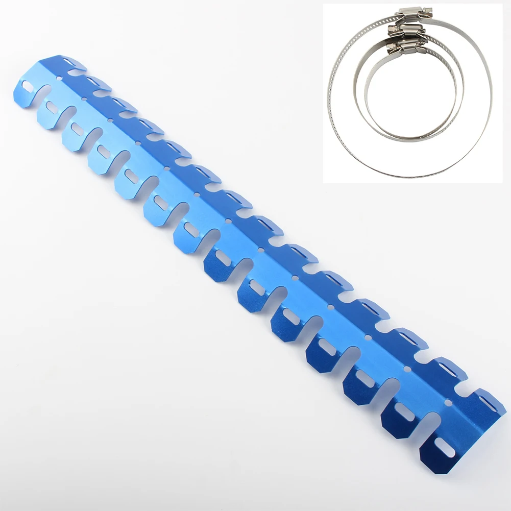 

Motorcycle Heat Shield Cover Universal Durable Aluminum Alloy Off-road Vehicle For Exhaust Pipe Cooling Fin Decorative