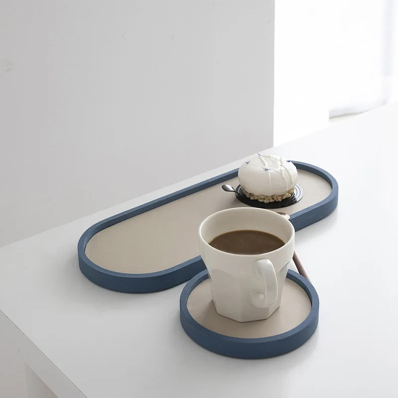 Morandi цвет с ручкой деревянный прямоугольный лоток изысканный Настольный ящик для хранения ювелирных изделий дисплей лоток украшение дома Органайзер