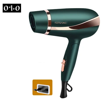 

220V foldable professional hair dryer, powerful electric blow dryer, hot/cold air quick dryer, hair salon tool