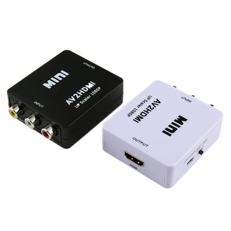 Композитный адаптер CVBS 1080P Mini RCA в HD AV преобразователь Аудио видео бокс кабель для