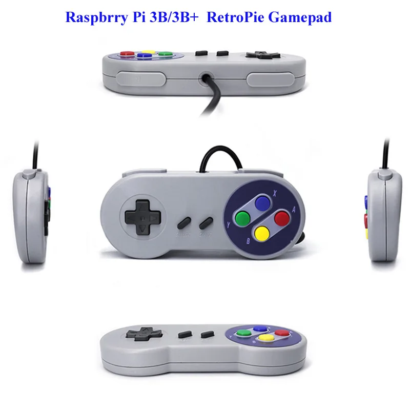 Raspberry Retropie игровая консоль Дистанционный USB игровой контроллер ручка для NESPi чехол/Raspberry Pi 3 Model B/Raspberry Pi 3B+(Plus