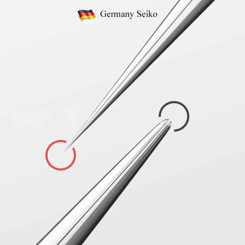 German Ultra fine No. 5 Cell Pimples  Blackhead Clip Tweezers Beauty Salon Special Scraping &amp; Closing Artifact Acne Needle Tool| |   - AliExpress
