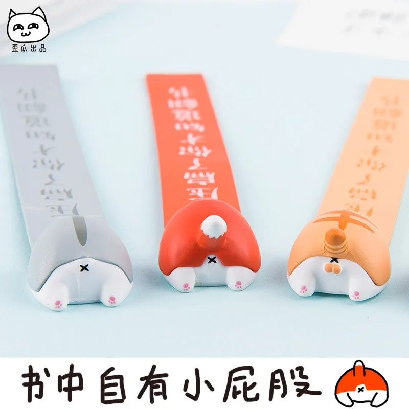 1 шт. ПВХ Милые Kawaii Собака Кошка Хомяк лиса попка закладки для книги маркеры творческие элементы прекрасный корейский канцелярские принадлежности подарок
