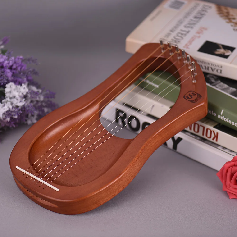7 String / 10 деревянные Lyre Harp металлические Strings нейлоновые березовые твердые с