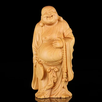 

Sculpture Crafts Boxwood carving Home accessories Buddhist buddha Wooden artwork Elder gifts
