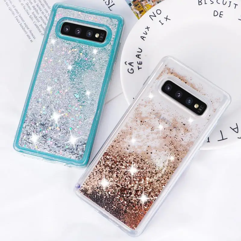 For Samsung Galaxy S10 S9 S8 Plus Note 9 8 Bling Glitter Stars Liquid Quicksand Clear Soft Case A50 A70 A7 A9 2018 |