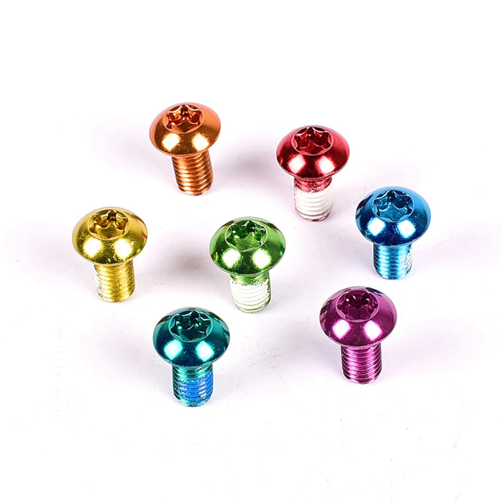 

12Pcs T25 Bicycle Brake Disc Screws Alloy Steel Bolt Rotor Cycling For Mountain Bike M5*10MM new Dropshipping