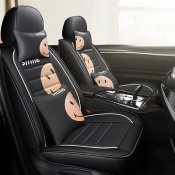 

Full Coverage PU Leather car seat cover flax fiber auto seats covers for ford explorer 5 figo focus 1 2 3 mk1 mk2 mk3 fusion