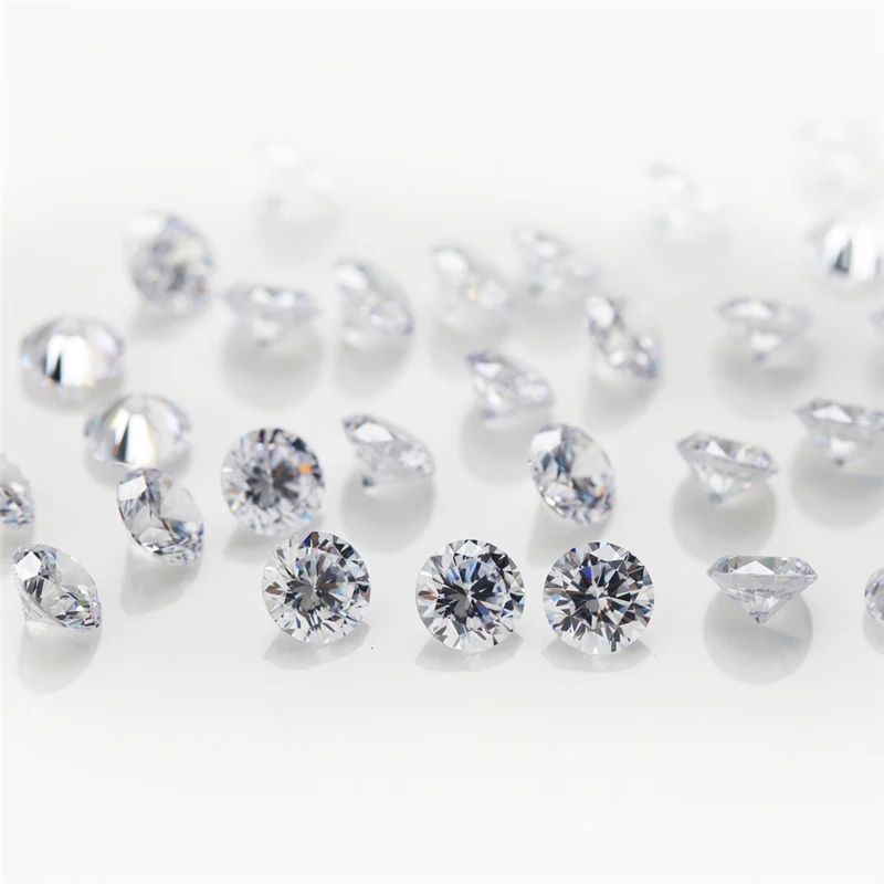 High Quality Small Size 0.7~2.4mm 100PCS~10000PCS Zircon Round White Cubic Zirconia Stones Beads For Jewelry Bracelets set DIY 5