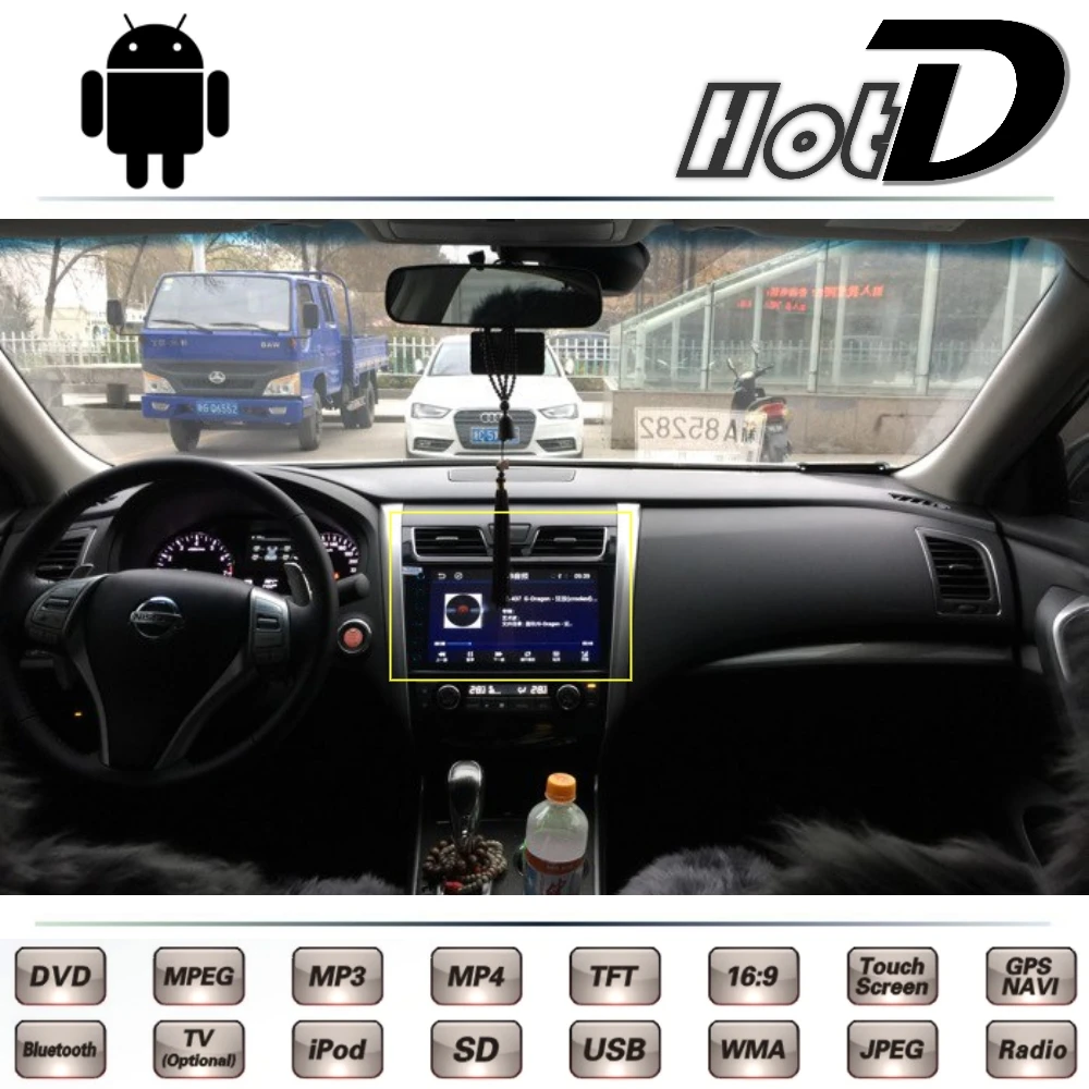 Для Nissan Teana Altima Maxima Cefiro L33 2013 2014 2015 2016 Автомобильный мультимедийный DVD плеер GPS