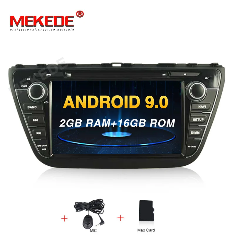 Восьмиядерный Android 9,0 4G ram 64G rom автомобильный dvd-плеер для SUZUKI S-CROSS 2013- Авто Радио Стерео gps навигация - Цвет: 16G model
