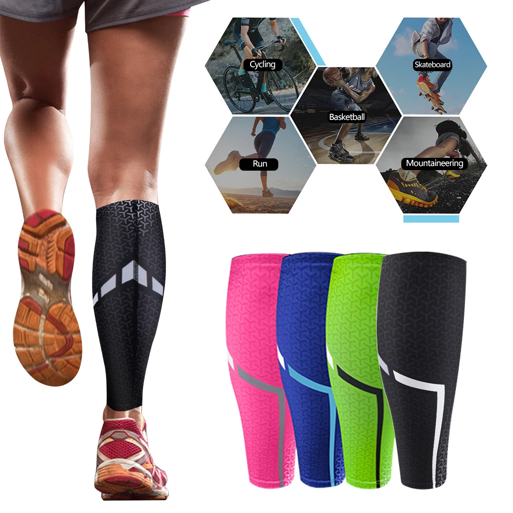 1Pcs Calf Compression Sleeves Leg Sports Compression Socks Runners Shin