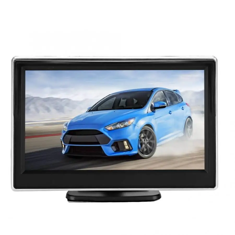 Oto aksesuar 5 дюймов разрешение 480X272 2 пути AV вход ЖК-монитор для автомобиля для системы заднего хода и DVD araba aksesuar