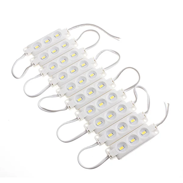 10pcs Molding Waterproof 3LED 5630 SMD Module Light White/Warm White