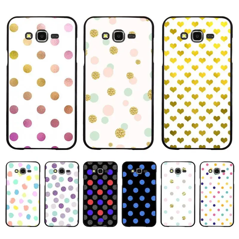 Мягкий чехол Babaite в горошек с рисунком виде серебряной звезды для телефона Samsung A50