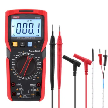 

UNI-T UT89X True RMS Digital Multimeter DC/AC Current Voltage Ammeter Voltmeter NCV/Capacitor/Triode/Temperature Tester