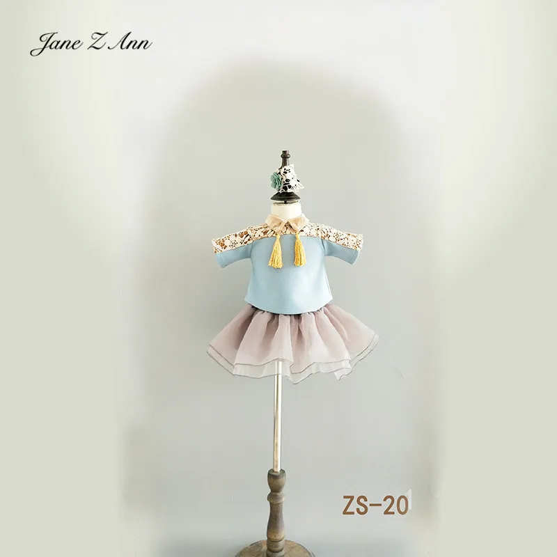 ZS-20 Jane Z Ann/детская одежда для фотосъемки 3-6 месяцев Новинка года; студийная одежда для фотосъемки наряд для фотосессии для маленьких девочек - Цвет: ZS-20