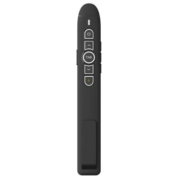 

T5 2.4G Wireless Ppt Demonstrator Sliding Advancer Page Turning Powerpoint Demo Clicker Remote Control Black Plastic