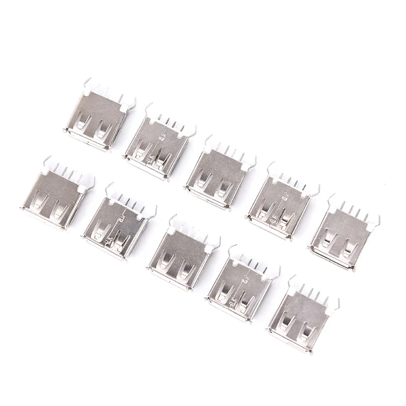 1 pc/5/10 шт 13 мм щипцы изогнутый фиксированный Тип usb женский вертикальный разъем 180 градусов 4 Pin Гнездовой разъем Jack инструменты для наращивания волос