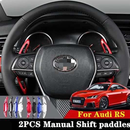 Puou Высокое качество для Audi TT RS-18 2 шт. автомобильные аксессуары рулевое колесо алюминиевый сдвиг весло сдвиг расширение переключения передач