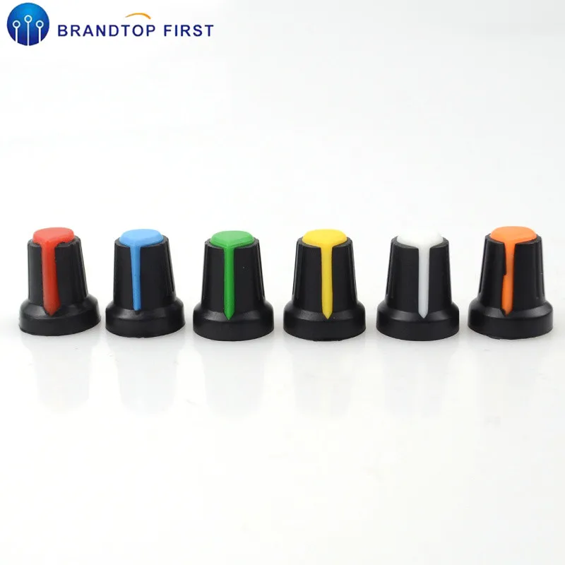 

6mm Potentiometer knob switch cap (peach heart button A variety of colors)