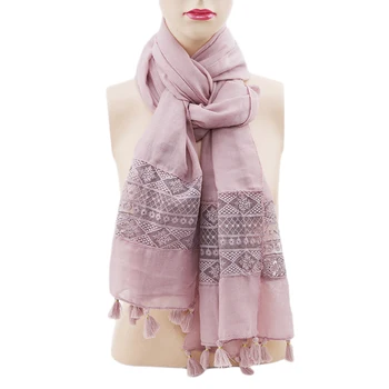 

2019 New Ladies Fashion Floral Patchwork Viscose Shawl Scarf Oversize Hollow Muffler Headband Wrap Pashmina Snood Muslim Hijab