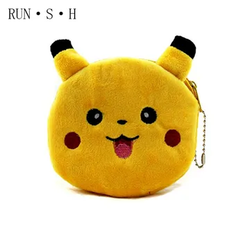 

Cute Cartoon Anime Spiderman / Pikachu Pokemon Children Plush Key Zipper Coin Coin Purse-boys and Girls Gifts Portefeuille