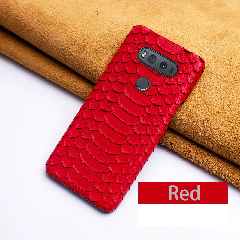 Бежевый Чехол для телефона для LG V10 V20 V30 V40 V50 из воловьей кожи с текстурой змеиной чехол ForG3 G4 G5 G6 G7 G8s K40 K50 Q6 Q7 Q Stylo4 ThinQ задняя крышка - Цвет: Бежевый