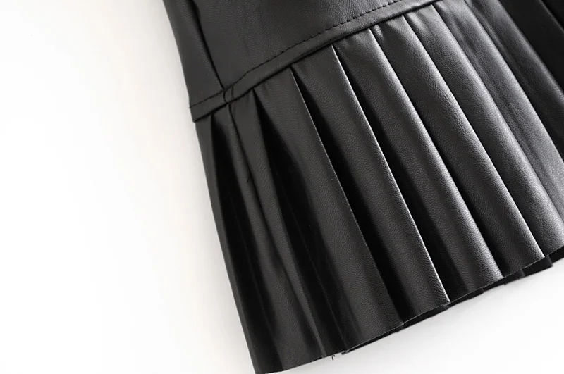 Черные юбки из искусственной кожи женские модные юбки из искусственной кожи Женские Элегантные мини юбки с поясом на талии женские юбки Новая мода