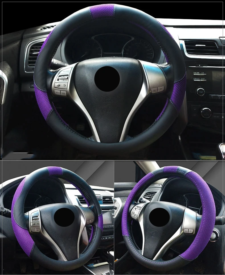 Универсальные аксессуары для интерьера, чехол на руль для Toyota Aygo Vitz Yaris Auris C-HR RAV4 Prius alpha Hilux Lexus NX et