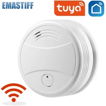 Independente detector de fumaça sensor de alarme de incêndio em casa sistema de segurança bombeiros tuya wifi/433mhz fumaça alarme proteção contra incêndio