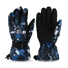 Теплые Зимние перчатки для катания на лыжах, Мужские Женские Теплые трикотажные изделия, перчатки для бега, пешего туризма, езды на велосипеде