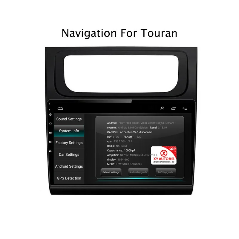 Flash Deal 9Inch Android 8.1 Car DVD GPS Navigation Player For VW Touran 2004-2015 4G LTE with SIM Card Slot 2DIN Car Radio Stereo 5