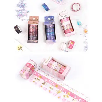 

Starry Sky Cherry Blossoms Washi Tape Adhesive Tape DIY Scrapbooking Sticker