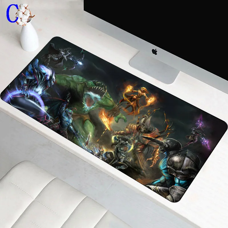  80x40cm Dota 2 Fashion Mouse Pad Large XL Rubber Laptop Lock edge Mouse Mat Keyboard Pad Speed Game