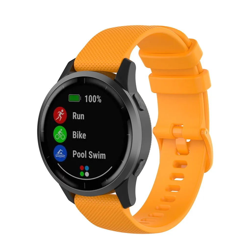 22 мм мягкий силиконовый сменный ремешок для часов Ремешок для Garmin Vivoactive 4 Смарт часы носимые аксессуары Vivoactive4#1205