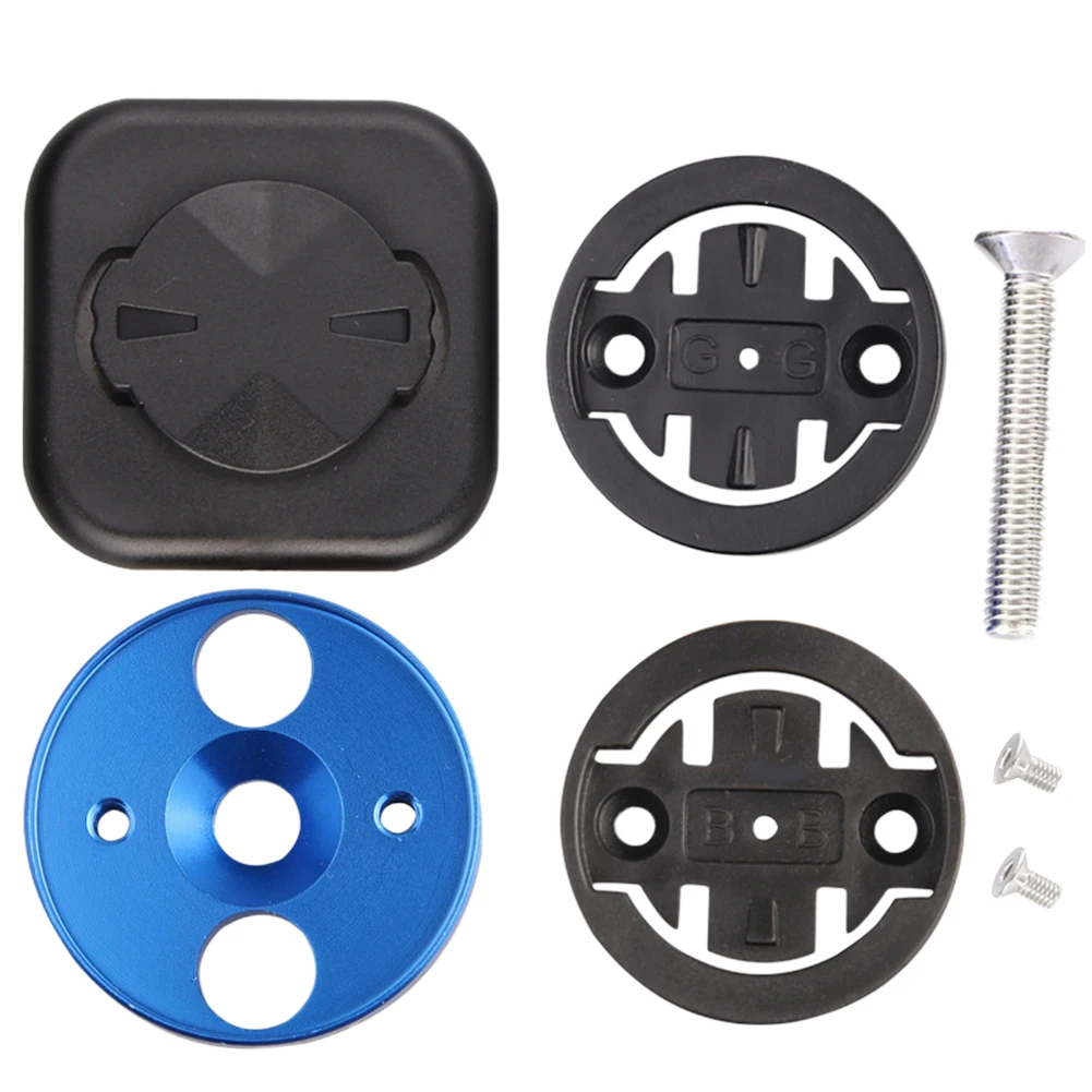 Синий Computer Holder Aluminium Alloy Mountain Bike Stem Top Cap Support Phone Extension Bicycle Code Table Base Set For Bairiteng - Цвет: Синий