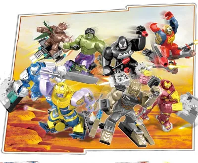 SY1184 40 шт./лот SY1184 Супергерои Мстители Железный человек робот Халк Buster venom наборы Строительный Блок Детские игрушки edcation модель детские игрушки - Цвет: SY1184