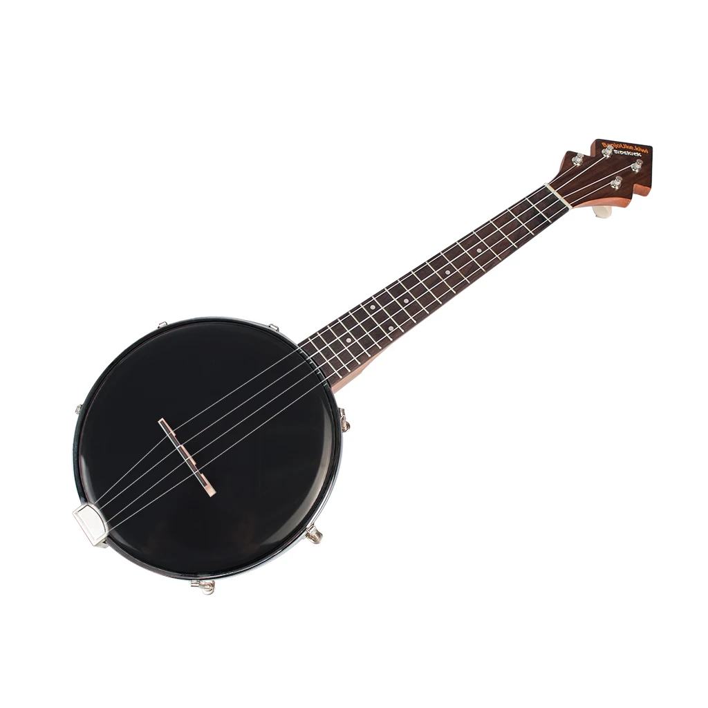 26 дюймов банджо Banjolele миниатюрная гитара укулеле-4-String Винтаж-покрытием с сумкой электронный тюнер