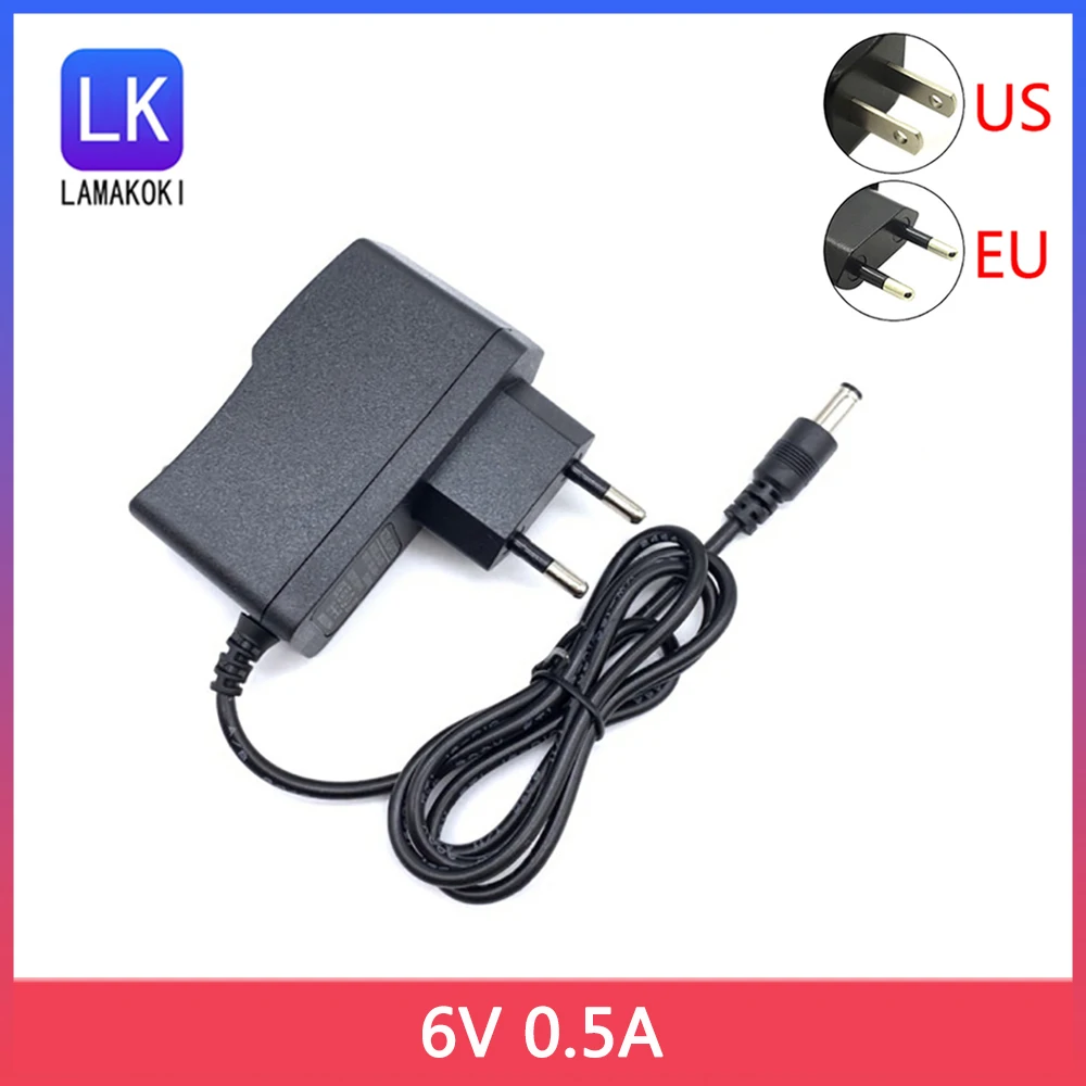 Caricatore Dell'Adattatore Dell'Alimentazione Elettrica Di Cc 4.0-1.7Mm Di Ca Di 6V 0.5A 500Ma Per Il M4-I Di Omron M2 M3 M5-I M7 M10 M6 M6W Monitor D