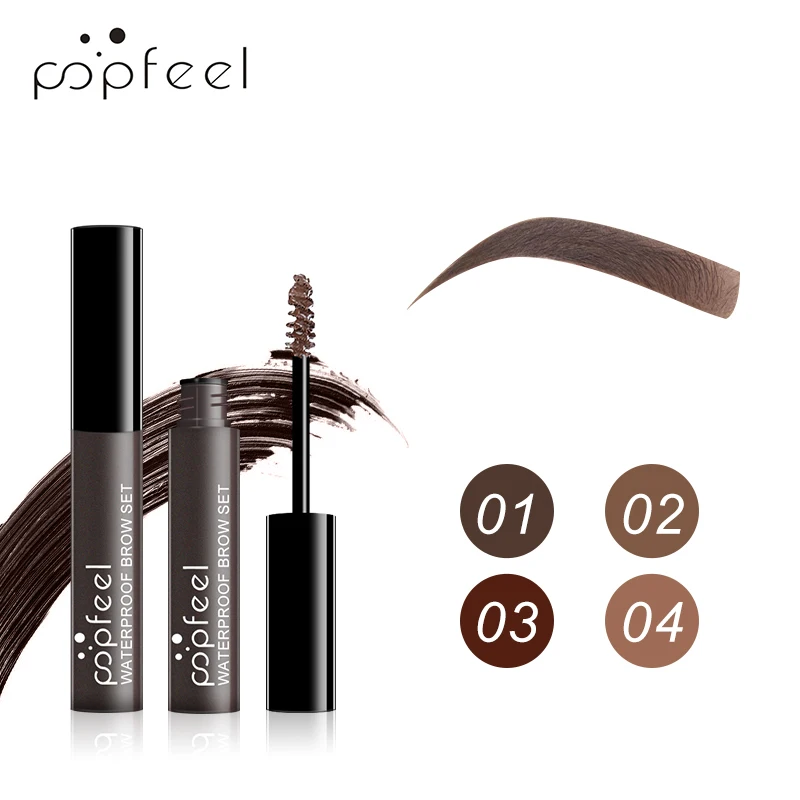 

POPFEEL 3D Eyebrow Gel 4 Colors Eyebrow Cream Waterproof Eyebrow Tattoo Long Lasting Fine Liquid Brow Paint Makeup Beauty Tool