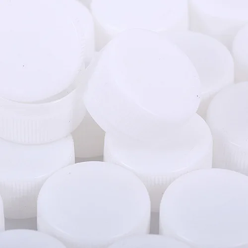 White bottle cap 100 шт Цветная Пластиковая крышка для бутылок DIY ремесло принадлежности для детского сада ручной работы творческие головоломки материалы паста живопись декоративный - Цвет: White bottle cap
