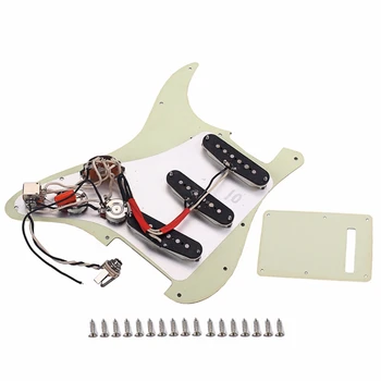 

Prewired-Loaded Sss Pickguard Alnico V Pickups for Strat Guitar