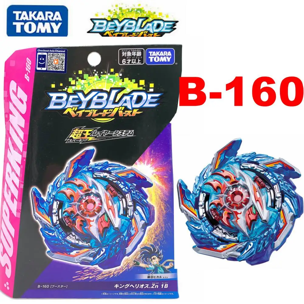 100% Оригинальный TAKARA TOMY BEYBLADE rafaga de B 160 rey Helios Zn 1B|Волчки| |